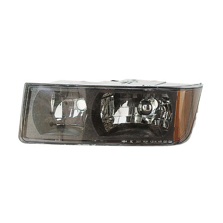 Eagle Eyes LH HEADLAMP ASSY COMPOSITE; W/BODY CLADDING; AVALANCHE 1500 02-06 GM237-B001L